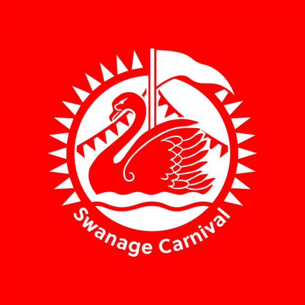 Swanage Carnival Logo - White